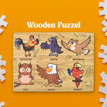 Wooden Puzzle Learning Board for Kids - (1 Pc / Mix Design / random)