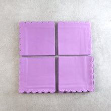 Lilac Scalloped Disposable Paper Napkin (23 x 23 cm / 120 Pc)