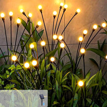 Solar-Powered Warm White Garden Ball Light Set
