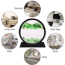 3D Moving Sand Art – Liquid Motion Deep Sea Sandscape with Round Glass Frame & ejection (1 Pc)