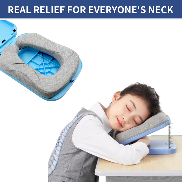 Foldable Soft Nap Doughnut Pillow – Slow-Rebound, Portable Head Cushion for Kids & Office