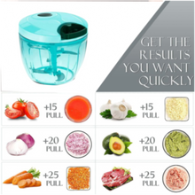 Manual Stainless Steel Vegetable Chopper – Compact, Extra Sharp with 5 Blades