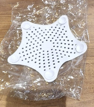 White Silicone Star Shaped Sink Filter Bathroom Hair Catcher Drain Strainers for Basin