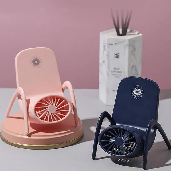 Portable Multi-Function Phone Holder Fan