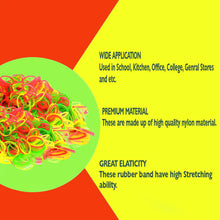 Strong & Reusable Rubber Bands: Multicolor for Office, Home & School, Hair accessories