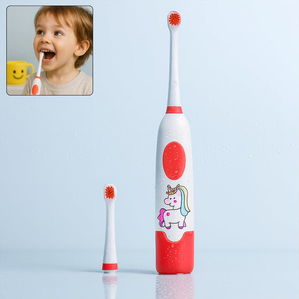 Electric Toothbrush for Kids and Adults Travel Portable Toothbrush With Extra 1 Brush Heads With 2 Battery