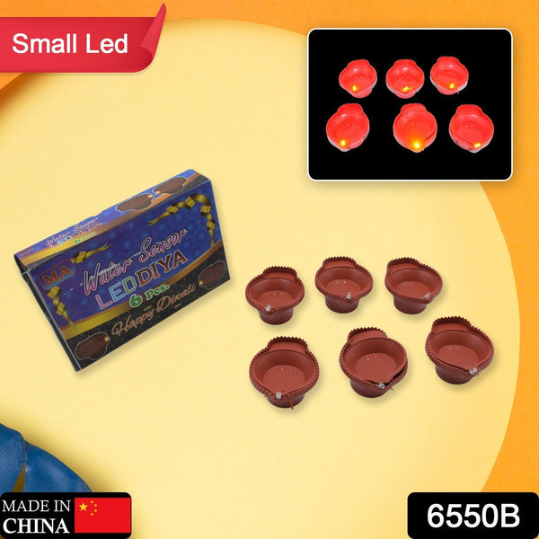 Water Sensor Diyas for Diwali Decoration | Diyas for Home Decoration| Diwali Decoration Items for Home Decor Diyas | Diwali LED Diyas Candle with Water Sensing Technology E-Diya, Diwali (6Pc Set)