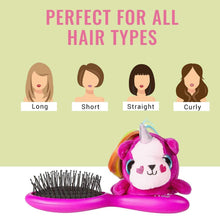 Kids Unicorn Plush Hair Brush - (1 Pc)