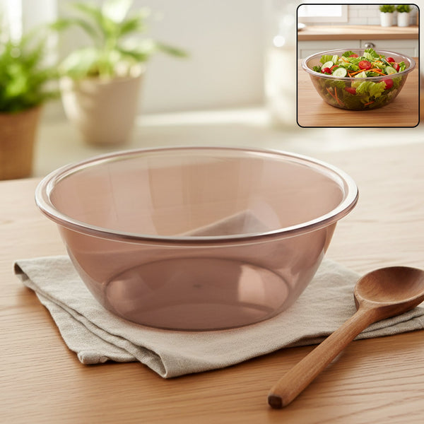 Transparent Multipurpose Mixing and Serving Bowl  (25 x 25 cm, 1 Pc)