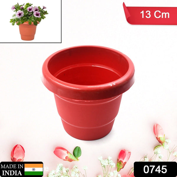 13 cm plastic plant container, heavy-duty, for indoor or outdoor decor, sold Clicksandbuyly.