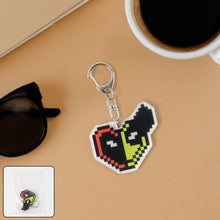 Pixel Art Acrylic Cartoon Keychain