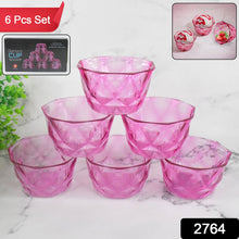 6pc Diamond shape ice cream bowl set